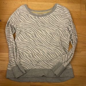 Women Zebra Print Long Sleeve